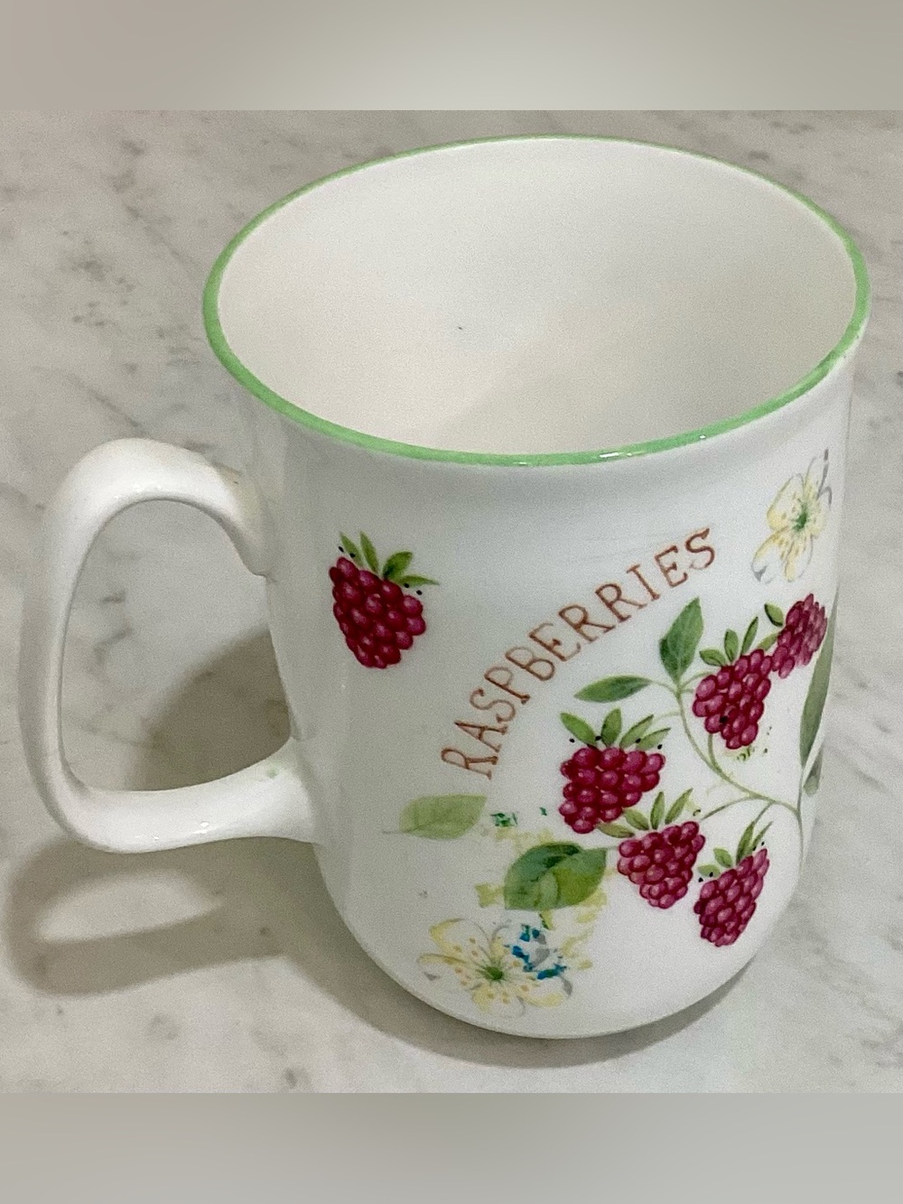 Vintage Rose of England Bone China Mug - Raspberry Sweet Apricot Blackberry UK